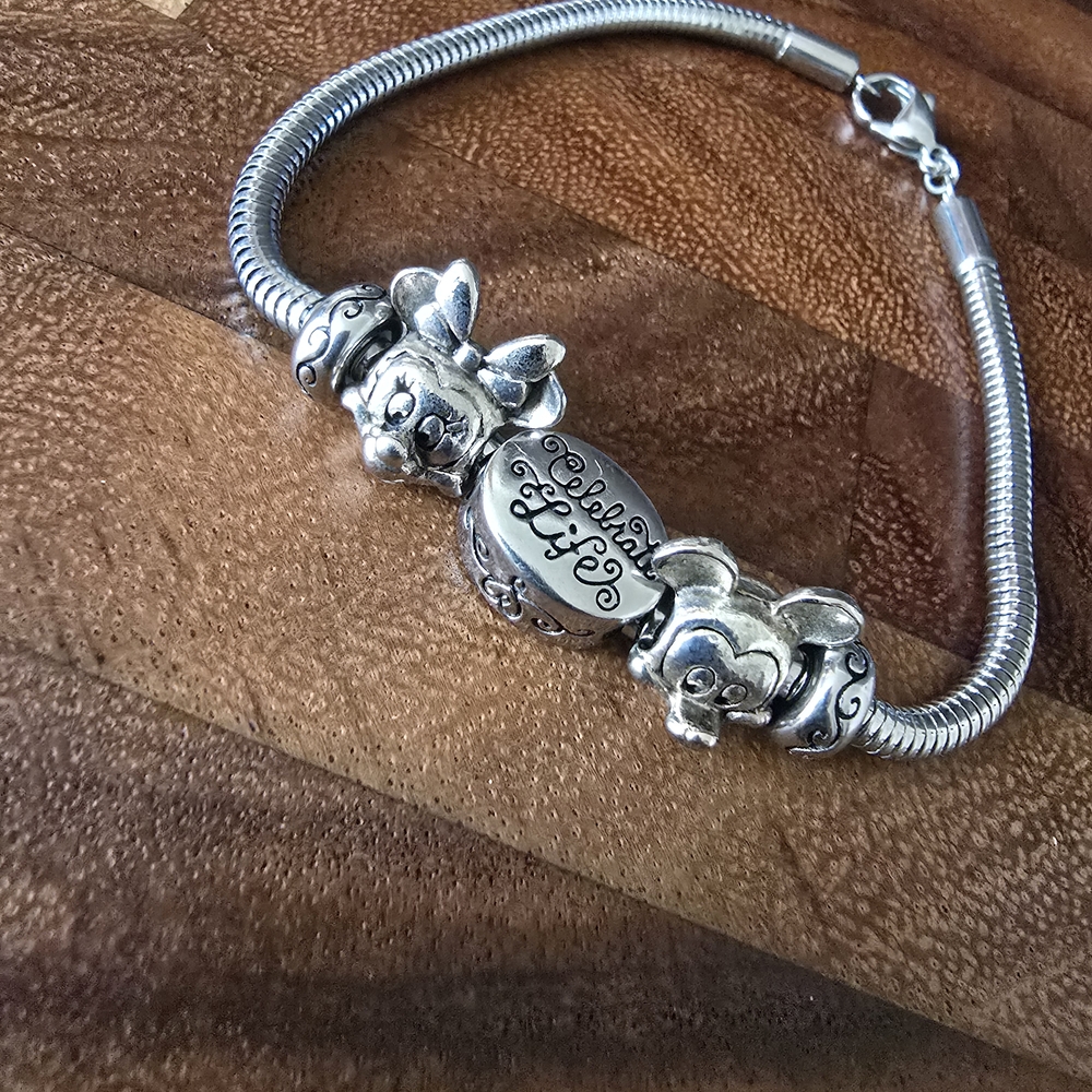 Silver Disney Charm Bracelet
